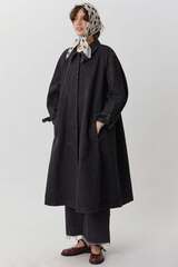 Косынка из шелка белая в крупный черный горох