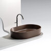 Ceramica Nova Element CN6048MDB Умывальник чаша накладная овальная, 60.8x38.5, цвет: темно-коричневый матовый
