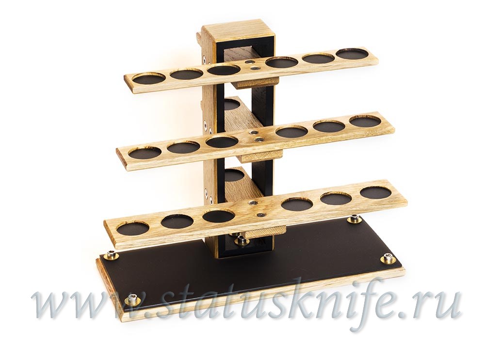 Стойка кастомная из дуба для 21 бусины