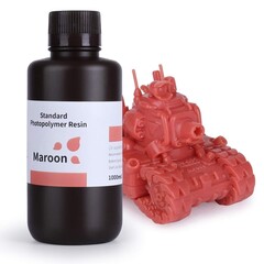 Фотополимерная смола Elegoo Standard Resin, светло-бордовая (Maroon) (1 кг)