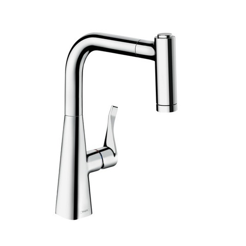 Смеситель для кухни с выдвижным изливом и лейкой Hansgrohe M71 73800000