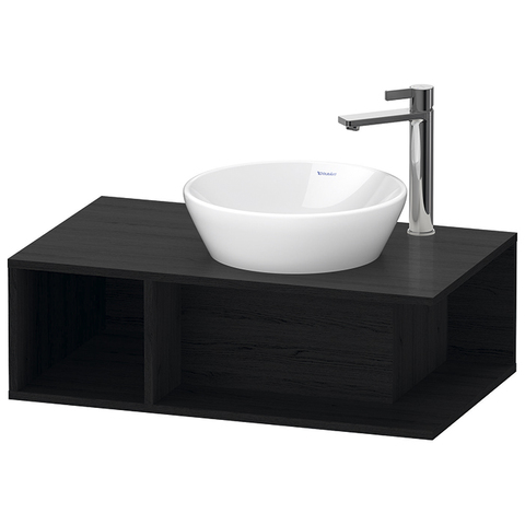 Duravit D-Neo Тумбочка подвесная компакт, 260x800x480 мм, 1 открытое отделение на левой стороне, цвет: Black Oak DE493801616