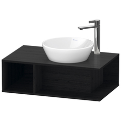 Duravit D-Neo Тумбочка подвесная компакт, 260x800x480 мм, 1 открытое отделение на левой стороне, цвет: Black Oak DE493801616 фото