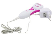 Электрическая роликовая пилка KM-2502, цвет розовый