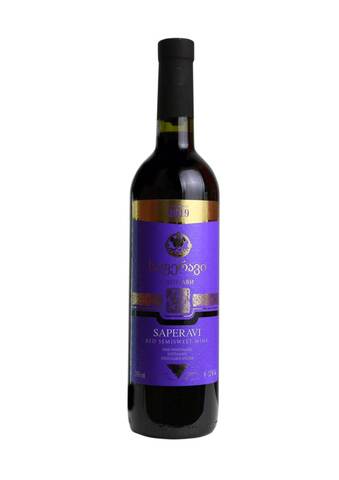 Вино красное полусладкое Саперави 0,7 12%