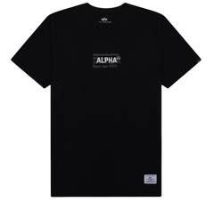 Футболка Alpha Industries Alpha Code Graphic Tee Black (Черная)