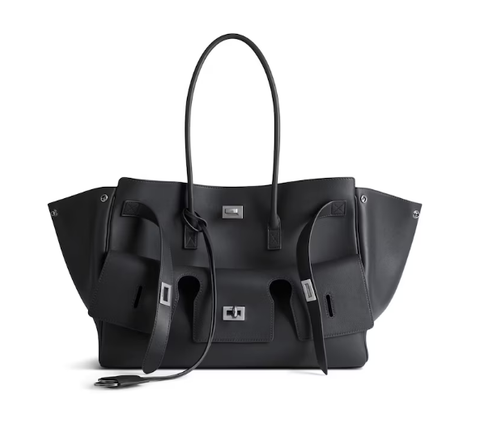 Сумка BALENCIAGA Bel Air Carry All Bag черный/серебро