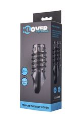 Открытая дымчатая насадка с точками и рёбрами ToyFa XLover - 11,5 см. - 