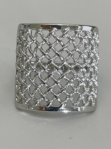 Сетка (кольцо из серебра)