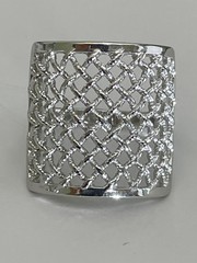 Сетка (кольцо из серебра)