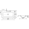 Ceramica Nova CN7012 Умывальник накладной прямоугольный Element 810*457*137мм