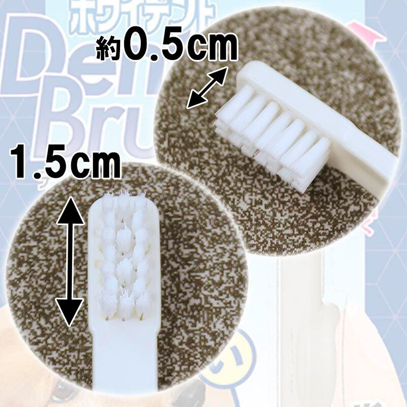 94579 - Анатомическая подвижная зубная щётка для собак со сменными блоком