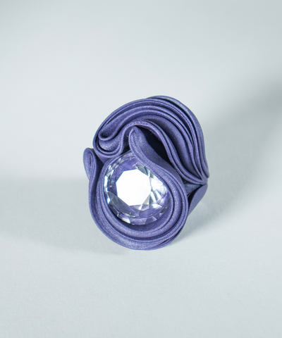Кольцо Кристал фиолетовое