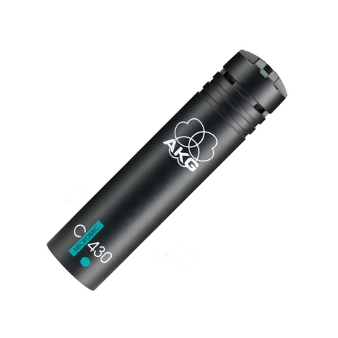 AKG C430 микрофон 'Overhead Master' компактный конденсаторный кардиоидный, 20-20000Гц, 7Мв/Па. Цвет черный.