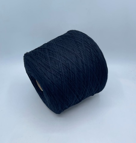 Бобинная пряжа (пр.Италия), art.Cotone, 350м/100 гр. 100%Хлопок, цвет-Темно-синий , арт.34827