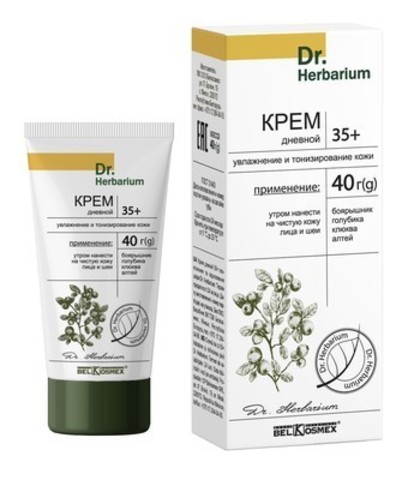 BelKosmex Dr.Herbarium Крем дневной 35+ увлажнение и тонизирование кожи 40г