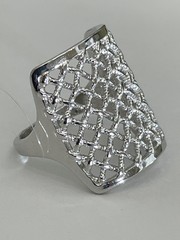 Сетка (кольцо из серебра)
