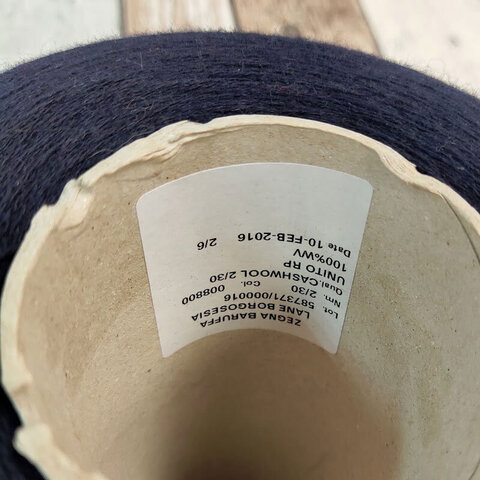 Меринос ZEGNA BARUFFA / CASHWOOL 2/30 темно-синий