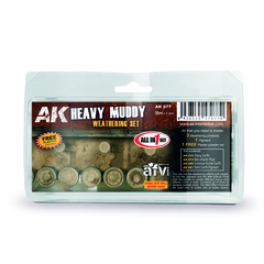 Набор красок AK Interactive Heavy Muddy Set