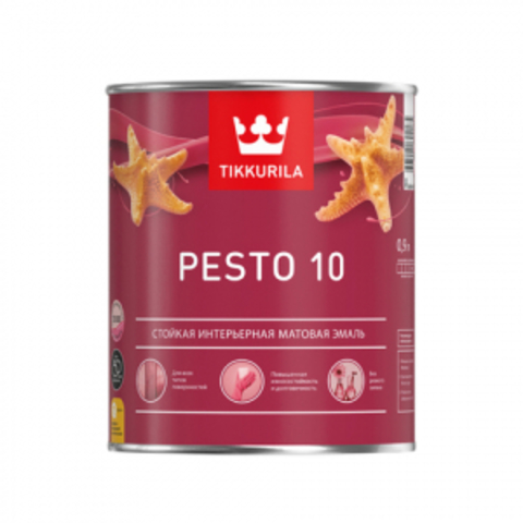 Tikkurila Euro Pesto 10 / Тиккурила Песто 10 эмаль алкидная для внутренних работ матовая