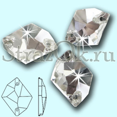 Стразы пришивные стеклянные Cosmic Crystal, Космик цвет Кристал, прозрачный яркий на StrazOK.ru