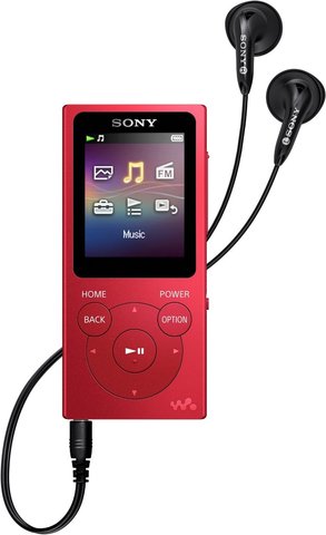 MP3 плеер Sony NW-E394R красного цвета купить в фирменном магазине