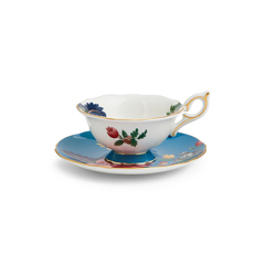 Чайная пара 140мл Wedgwood Wonderlust бело-синяя