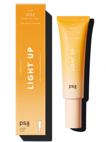 PSA Осветляющая флэш-маска с витаминами С и Е LIGHT UP Vitamin C & E Flash Brightening Mask 50мл