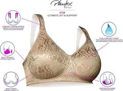 Бюстгальтер с мягкой чашкой без каркасов PLAYTEX 4745_Телесный