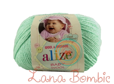 Пряжа Alize Baby Wool 19 мятный