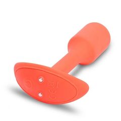 Оранжевая вибропробка для ношения B-vibe Snug Plug 1 - 10 см. - 