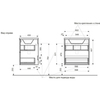 Тумба с раковиной Эстет Kare Luxe 60 / подвесная / 2 ящика