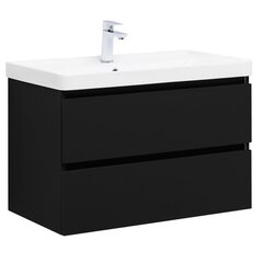 Aquanet 337955 Тумба Вега 2.0 80 2 ящ. цв.черный (337955) фото