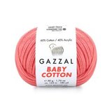 Пряжа Gazzal Baby Cotton 3435 пыльная роза