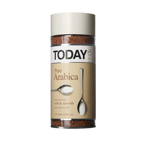 купить Кофе растворимый Today Pure Arabica, 95 г стеклянная банка (Тудэй)