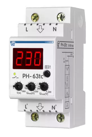 Однофазное реле напряжения PH-63tc