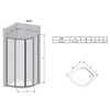 Ravak 3117O10NZ1B SKCP4-90 AR-550 195 белый + транспарент