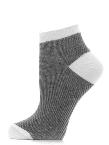 C17-2 носки женские, бело/черные (10шт)