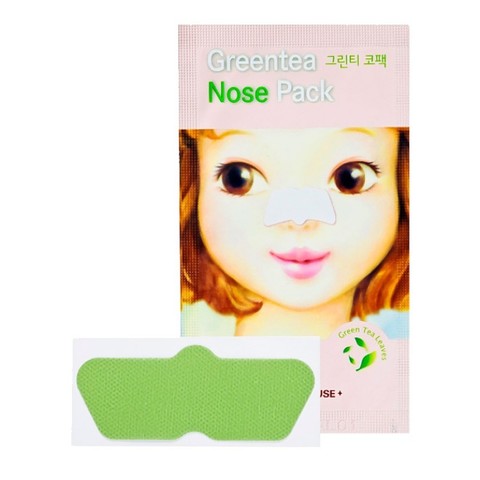 Etude House Green Tea Nose Pack полоска от черных точек с экстрактом зелёного чая