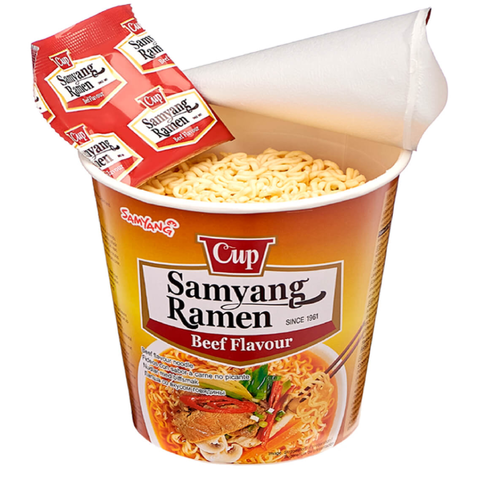 Лапша со вкусом говядины Samyang Ramen Beef flavour, 65 гр