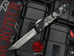 Нож Microtech Ultratech Death Card TantoT/E A+++ (Правый) - Memento Mori, клинок апокалиптик