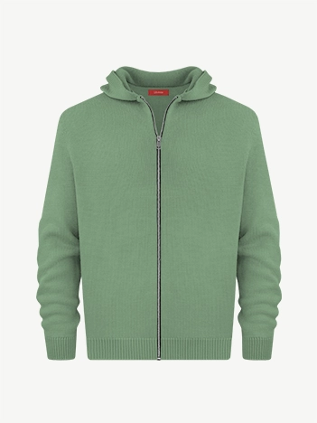 Толстовка на замке из мягкой шерсти