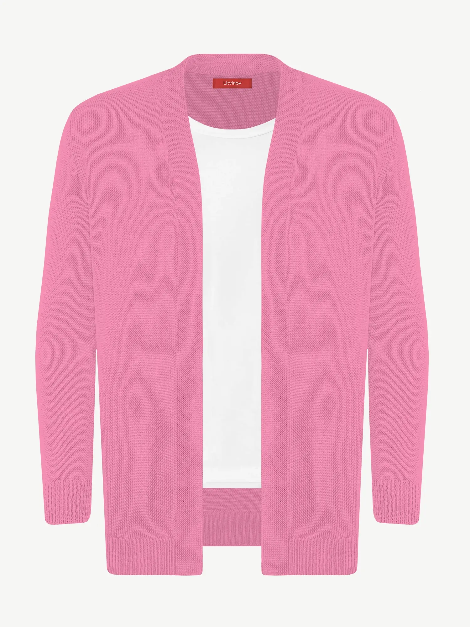 Кардиган с планкой из шелка