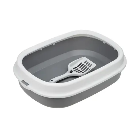 Homecat туалет для кошек с низким бортом и совком смоки 48*35,5*13 см *