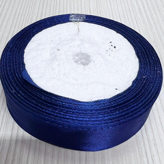 Лента Атласная (2,5см*22,85м) Темно-синий (Navy Blue)