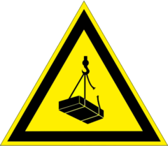 W06 "Опасно. Возможно падение груза"