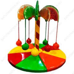 Электрическая карусель детская 4KIDS "Фруктовый рай"