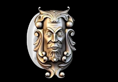 Силиконовый молд № 0089 Маскарон