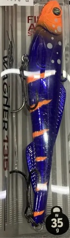 Воблер FA Relax Wagner Vib 135 H80  (тип: ратлин, плавучесть: тонущий, длина: 13.5 см., вес: 35г.)