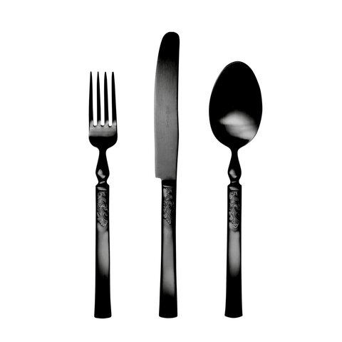 Набор столовых приборов 24 предмета Herdmar 1911 Black 70 черный